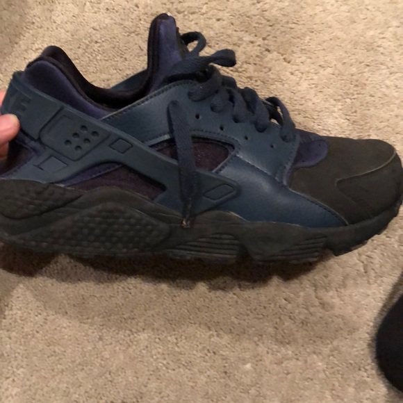 Nike huaraches black and navy - size 10 - Picture 1 of 4